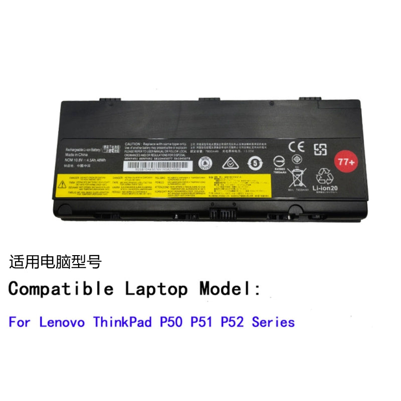 (Shipping fee not include)forFor  Lenovo ThinkPadP50 P51 P52 00NY491 00NY492/493 battery 77+