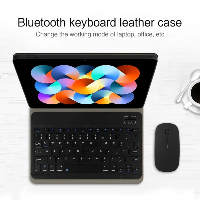 For Redmi tablet 10.6 Magnetic leather case 2022 Bluetooth keyboard redmi pad SE protective case Mouse protective Accessories