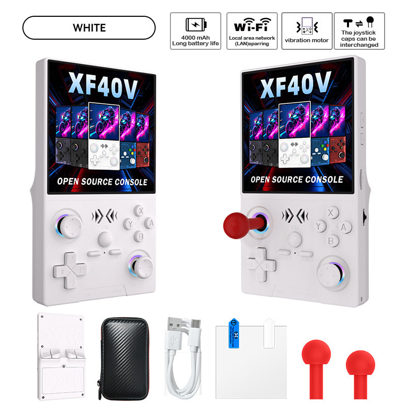 4.0 4" inch XF40V IPS HD Linux wifi 3D big joysticks RGB 4000mAh  rechargable PSP games Handheld  Player console