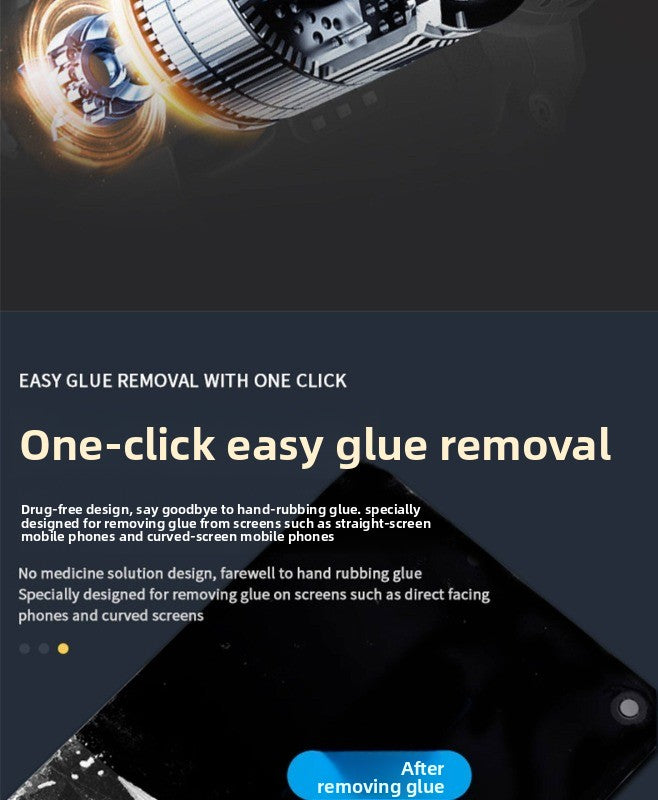 Electric glue removal artifact, mobile phone repair glue rolling machine, screen removal OCA film glue machine, glue removal machine, electric film rolling stick repair tool