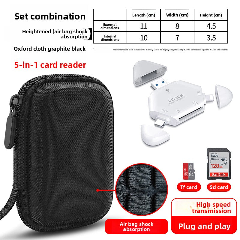 OLYSON CCD Camera Bag Small Camera Case Card Storage Box Digital Camera for Sony Canon ixus Fuji Nikon Samsung Panasonic Hard Case Drop-proof Waterproof Portable Bag Digital camera accessories