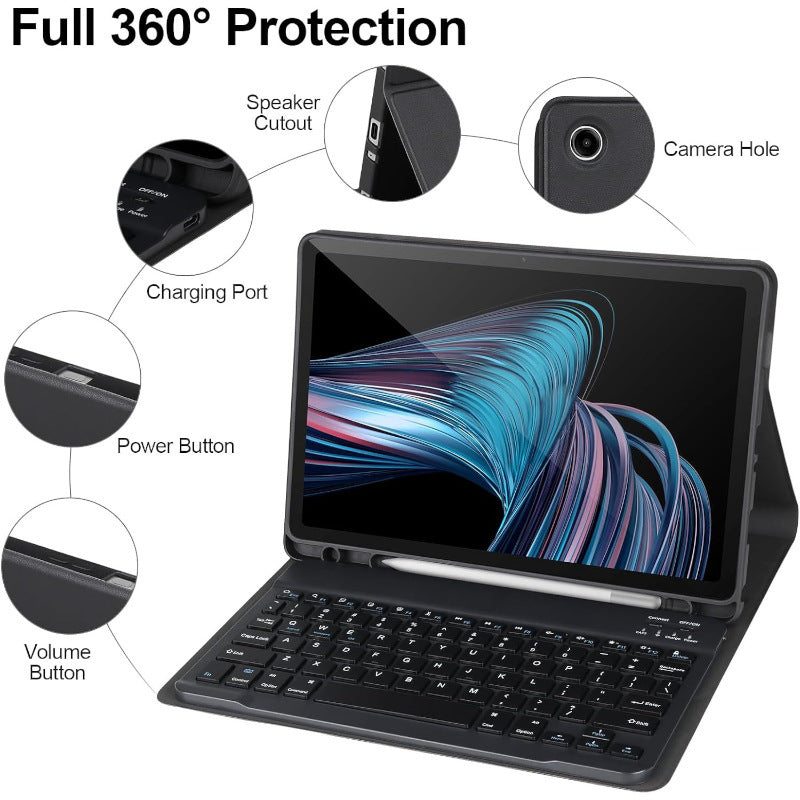 Suitable for Samsung A9 plus Bluetooth keyboard case X210/X216/X218 bracket leather case A9 + 11 inch protective Accessories