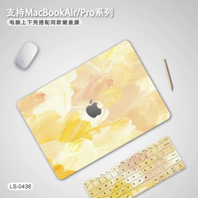 Color painting MacBook Air Pro 11 "12" 13 "14" 15 "16" 2026 M5 Neo A3404 A3426 A3427 A3428 A3429 A3449 A3448 A3434 A3403 A3186 A3402 A3401 A3112 A3185 A3114 A3241 A2681 A3113 A3240 Protective case notebook case Laptop accessories