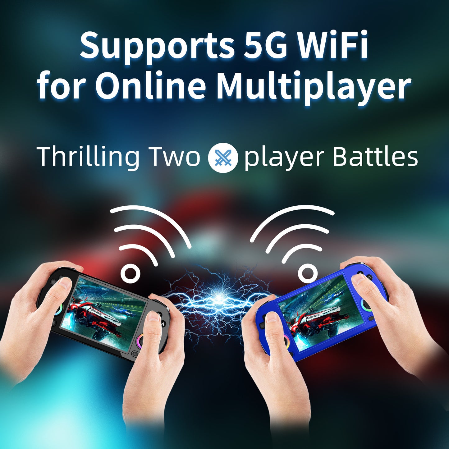 4" inch G40XXH IPS HD Linux 64G 128G 256G  RGB joystick 3200mA rechargable 2.4G Support wireless gamepad Ultra-Thin games Handheld Game Player console joystick ambient light retro, handheld game console, portable handheld