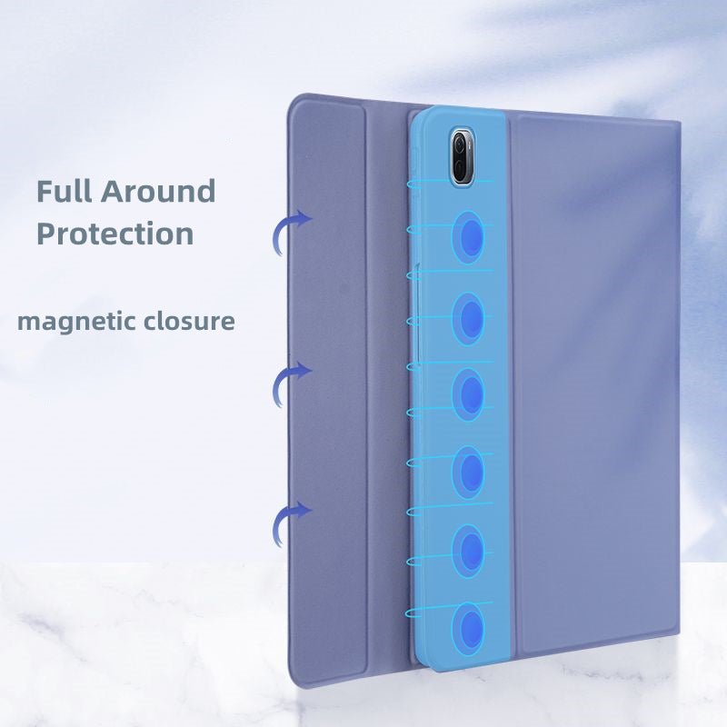 Applicable Xiaomi Mi 6Pro Tablet 5 Keyboard Redmi padSE Round Key Bluetooth Dual Mode Mouse Case Protective Accessories