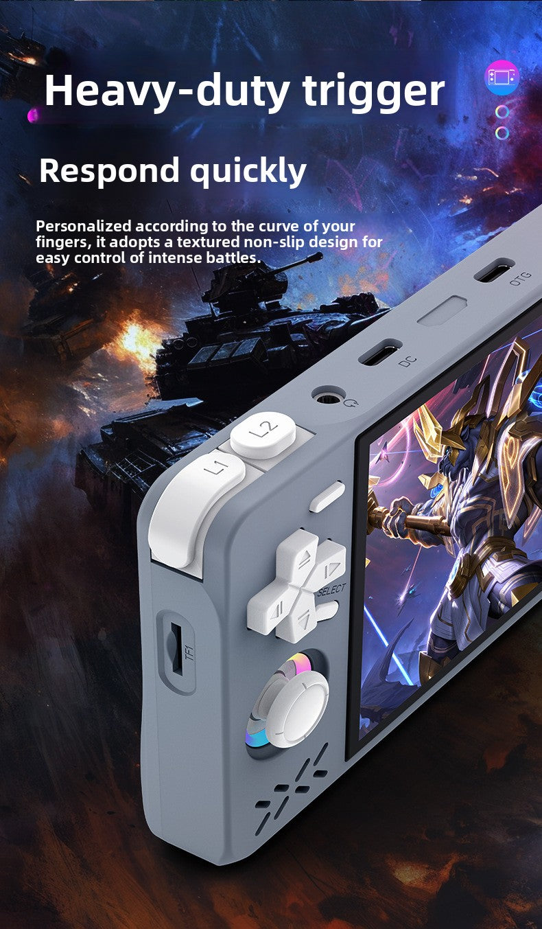 4" inch XF40H IPS HD RGB display WIFI Online match fight Linux Dual 3D joysticks RGB 4000mAh  rechargable supporting 2.4G wireless Gamepad connected games Handheld Game Player console