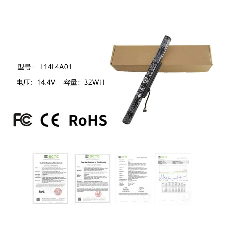 (Shipping fee not include)forFor  Lenovo Y50C 小新V4000 Z41 Z51-70 L14L4E01 battery L14L4A01