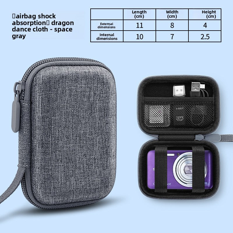 OLYSON CCD Camera Bag Small Camera Case Card Storage Box Digital Camera for Sony Canon ixus Fuji Nikon Samsung Panasonic Hard Case Drop-proof Waterproof Portable Bag Digital camera accessories