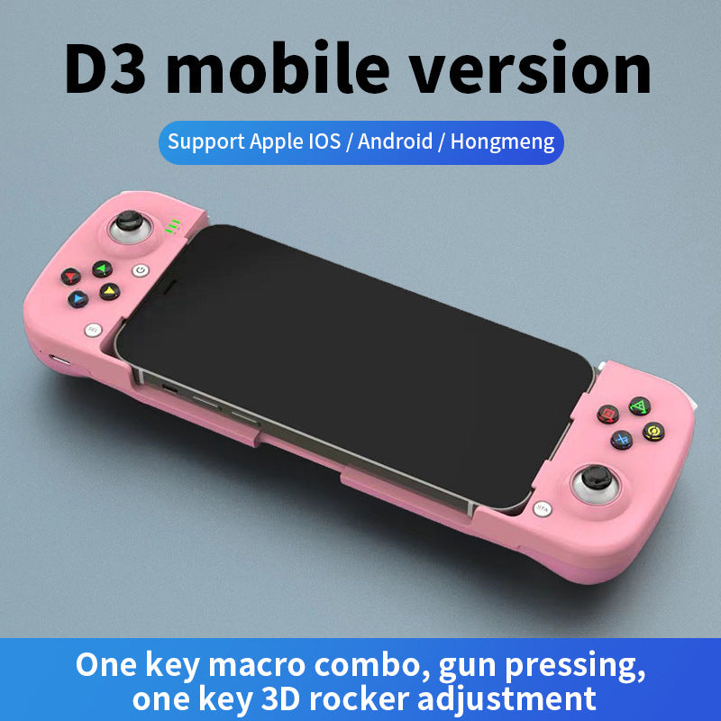 D3 wireless mobile phone gamepad Bluetooth 5.0 Android ios direct connection MFI Bluetooth stretching gamepad to eat chicken