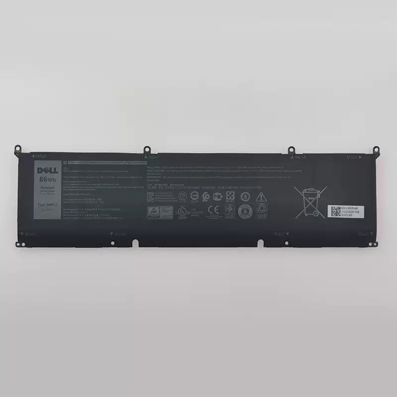 Genuine New battery for 86Wh 56Wh 69KF2 M59JH 8FCTC 70N2F 8FCTC DVG8M P8P1P Battery for Dell XPS 15 9500 9510 9520 Precision 5550 5560 5570 7510 M15 M17 R3 R4,G15 5510 5511 5515 5520 5521,G7 7500 Inspiron 7510 7610 P87F P91F P45E p100f Dell laptop re