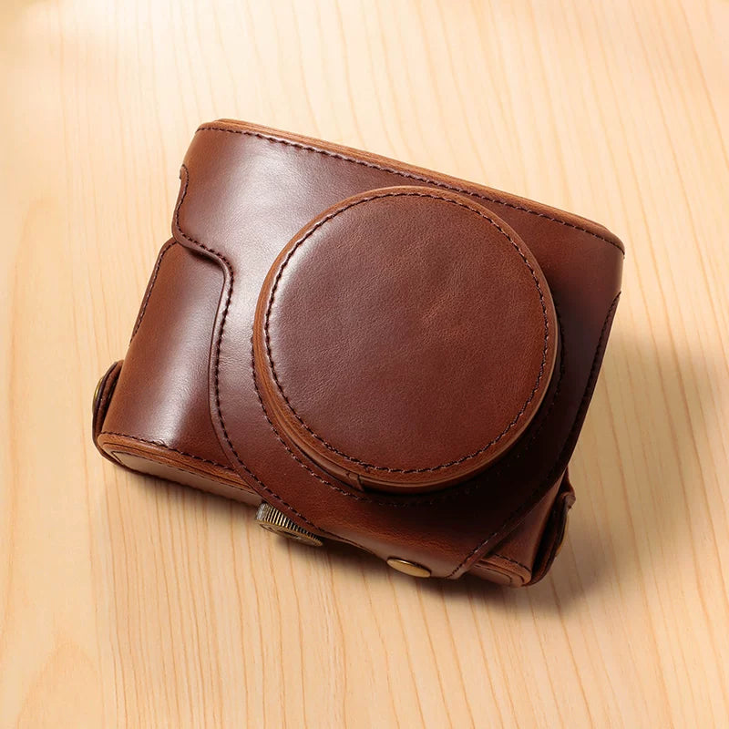 Suitable for Canon G7X3 Protective Case G7X2 Camera Case G11 G12G15/16 G1X2 Leather Case Camera Case Digital camera accessories