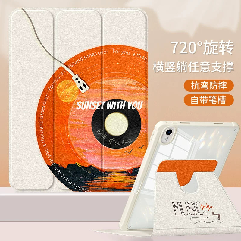 For Huawei matepadair protective case matepad11 flat case 2023 new matepadpro10.8 anti-bend 11.5 inch se acrylic 10.4 all-inclusive anti-drop Tablet Accessories