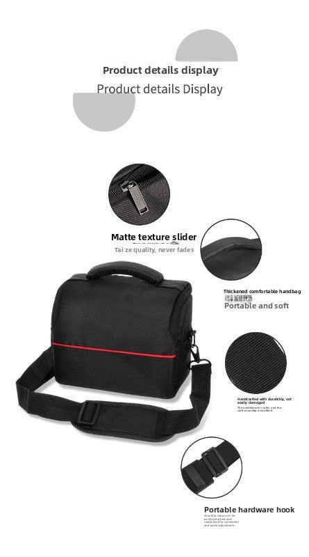 Canon Sony Single Shoulder Oblique Span Universal Camera Bag Micro Single SLR Moisture-proof Waterproof Shockproof Portable Digital Camera Bag Digital camera accessories