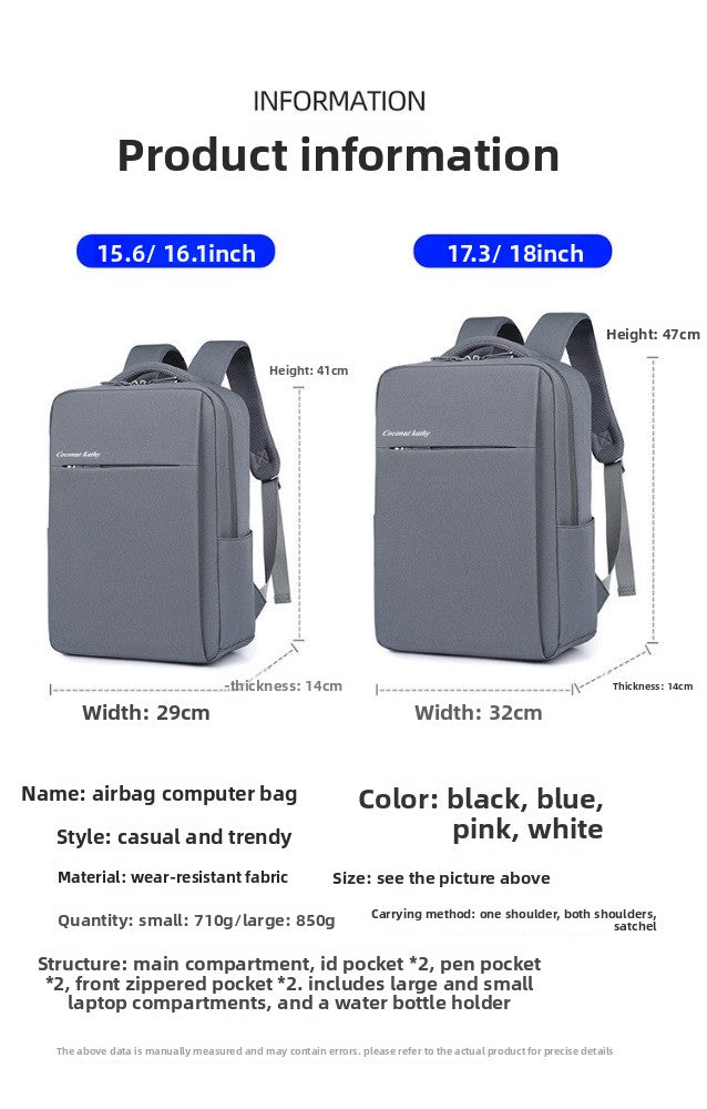 MSI Shadow 17 Gaming Titan 16 Laptop Bag 17.3 Inch gaming laptopBackpack 16 Inch Airbag Backpack, Men's and Women's, Style Notebook Bag