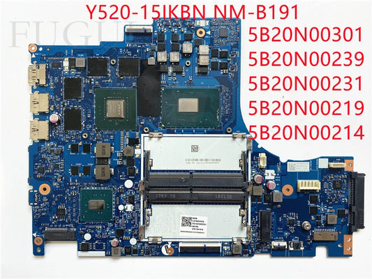 (Shipping fee not include)Lenovo/  motherboard system board Y520-15IKBN NM-B191 i5-7300HQ GTX 1050 2GB