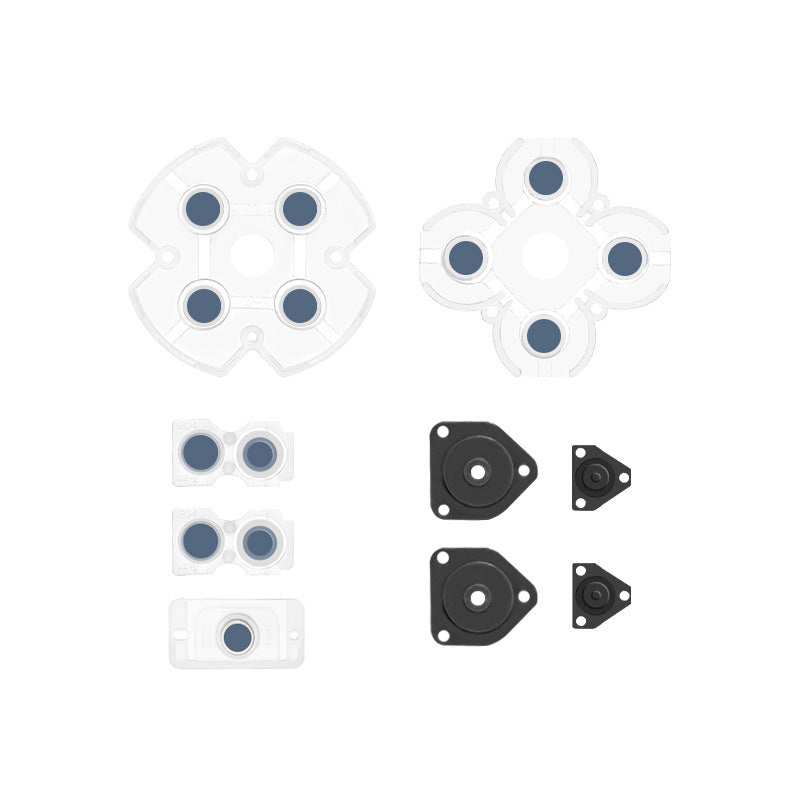 Gamepad conductive glue ps4 handle silicone buttons, suitable for 360 white conductive buttons silicone wholesale
