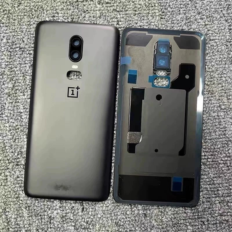 AAA+ quality For OnePlu Back Battery Cover Door Rear Glass Oneplus 6 6T 7 7T 7Pro 7TPro Battery Cover  Case With Camera Lens OnePlus phone repair parts