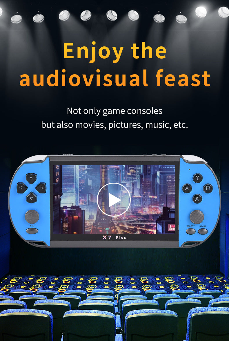 5.1" nch x7 plus HD 15000 games Dual Joystick Handheld Game Player console Nostalgic 128-bit retro game console