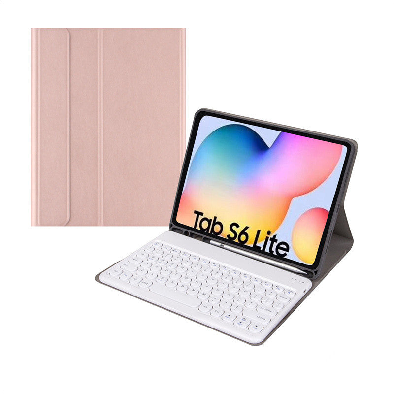 Suitable for S6 Lite Samsung Tablet S7 Bluetooth Keyboard S8 Leather Case A8 Magnetic Case A9 + Mouse Case S9FEprotective Accessories