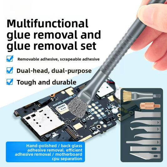 Shovel glue removal set, mobile phone main board glass back cover, scraping glue cleaning spatula tool, prying blade   Repair tools