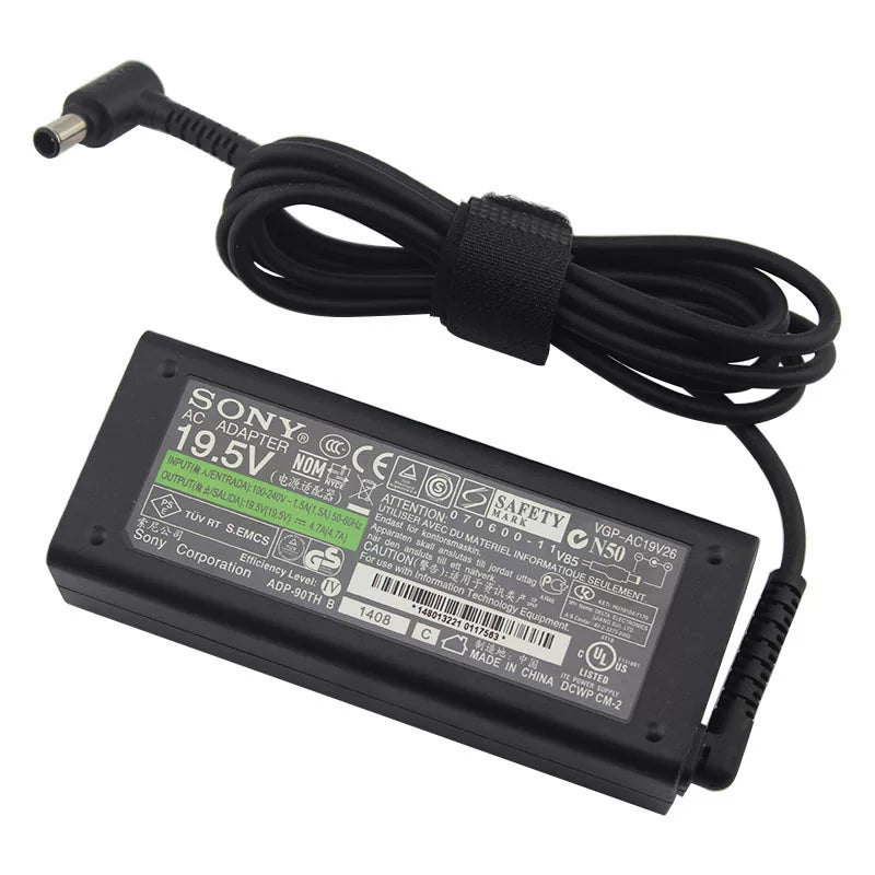 Genuine VGP-AC19V26 19.5V 3.9A to 4.7A 6.5 mm x 4.4 mm  Charger AC Adapter For Sony VAIO laptop VAIO Z CR series Charging Power supply Sony laptop repair parts