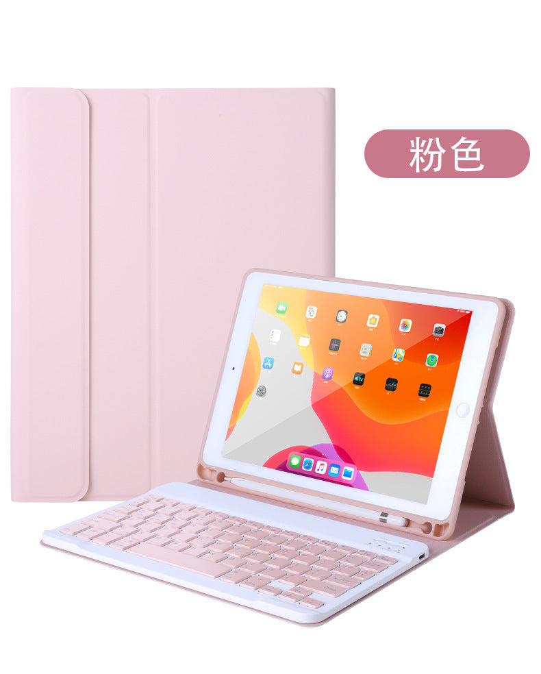 Applicable iPad10th generation Apple Pro11 touch Bluetooth keyboard case mini6 candy 10.2 pen slot leather case protective Accessories