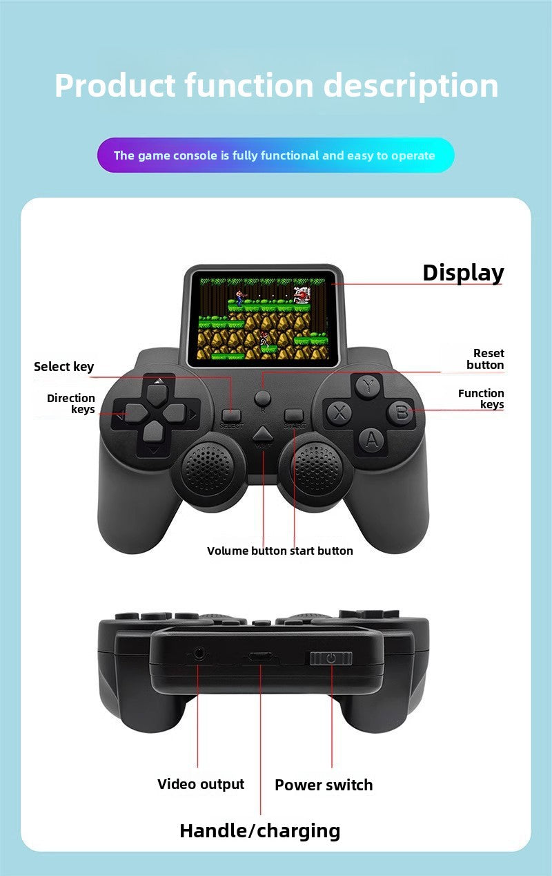 Handheld console 2in1 S10  520games HD 1020mAh type C rechargable games Handheld Game Player console