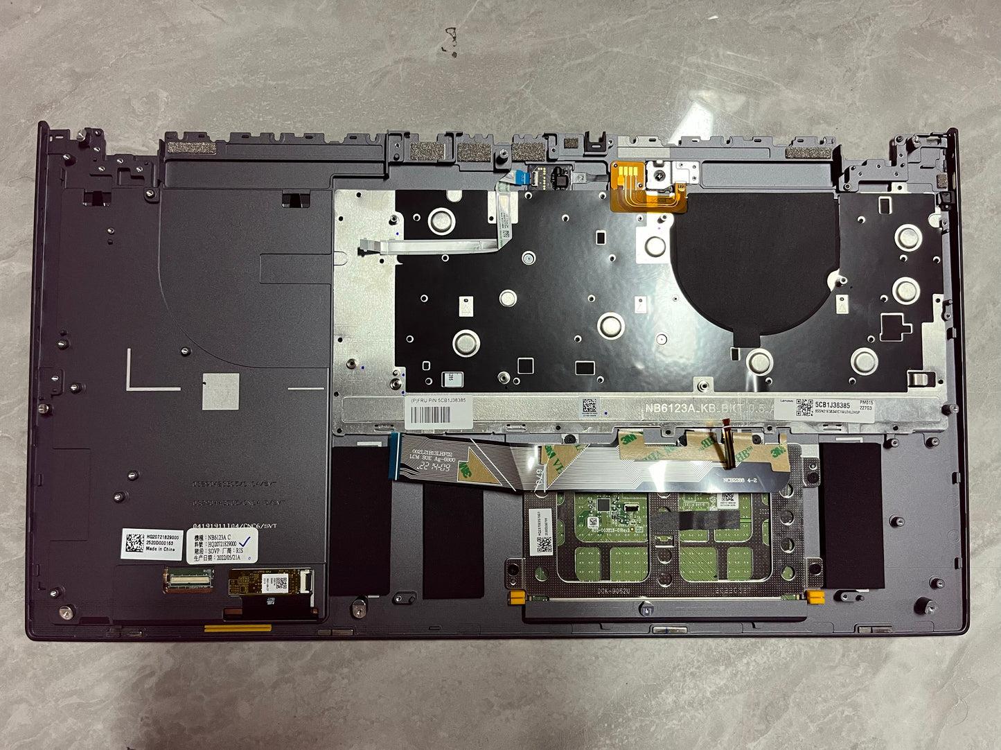 5CB1J38385 Lenovo ThinkBook 17 Plus G3 IAP upper Case palmrest Keyboard Notebook
