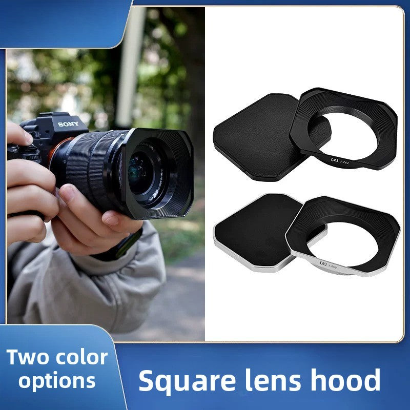 Square hood for Sigma 18-50/56 f1.4 Fuji 15-45/16 -50 lens 52/55/62 mm digital camera accessories