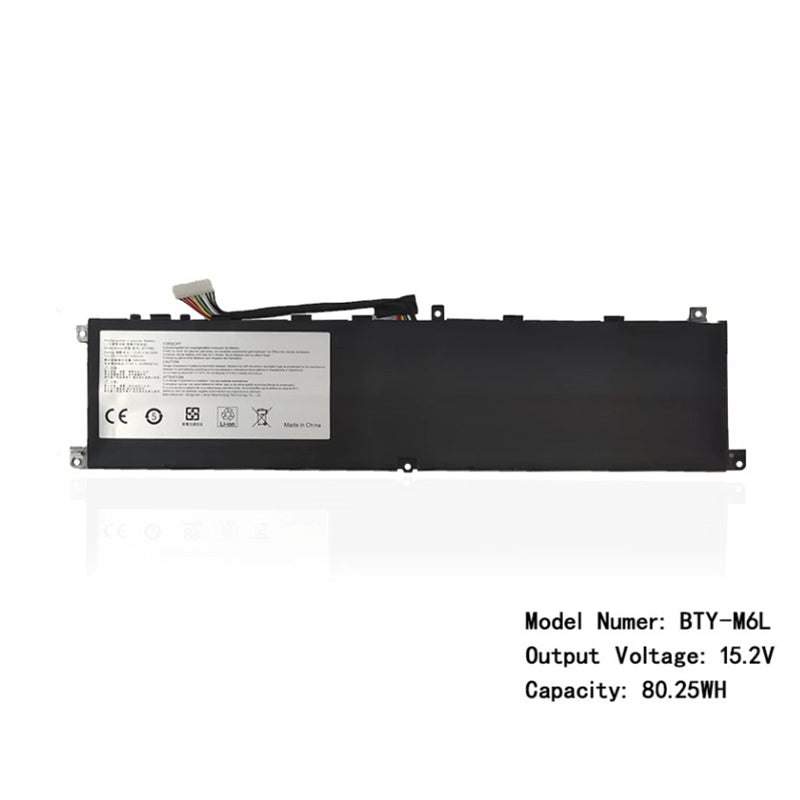 (Shipping fee not include)全新微星MIS GS65 P65 P75 P63 GS75 MS-16Q2  repalcement battery  BTY-M6L