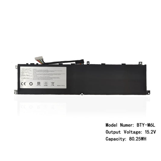 (Shipping fee not include)全新微星MIS GS65 P65 P75 P63 GS75 MS-16Q2  repalcement battery  BTY-M6L