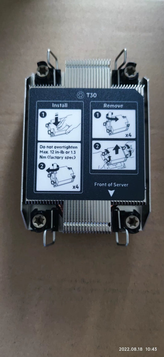 Servicer New HPE DL360G10plus Kit, Heat Sink P31216-001, Fan P31214-001