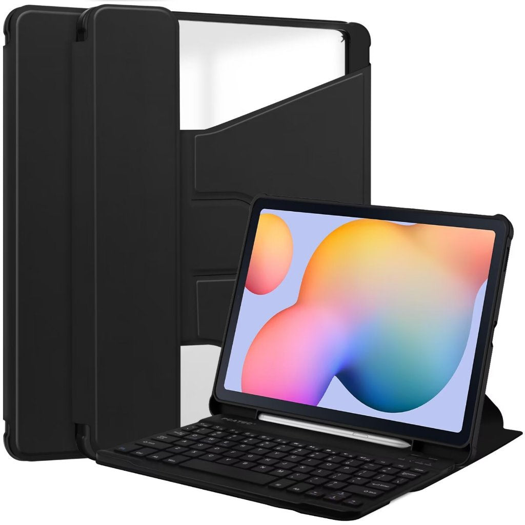 For Samsung Tablet S6Lite 10.4 Bluetooth Keyboard Case 360 ° Rotating Acrylic Bracket Leather Case Protective Accessories