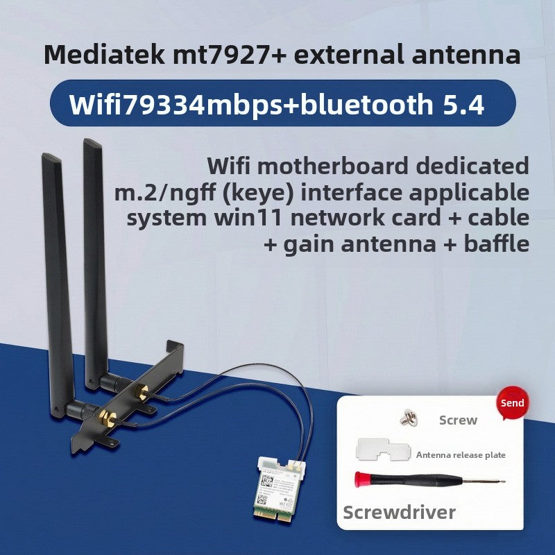 Wifi card for MT7922/MT7925/MT7902 WiFi6 WiFi6E MediaTek AW-XB604NF MT7921K MT7927 MT7922A22M MT7902 MT7925B22M RZ616 RZ608 RZ717 RZ608 0C011-00300100 0R5DHJ Wireless network interface card Bluetooth 5.4 Laptop Desktop AMD