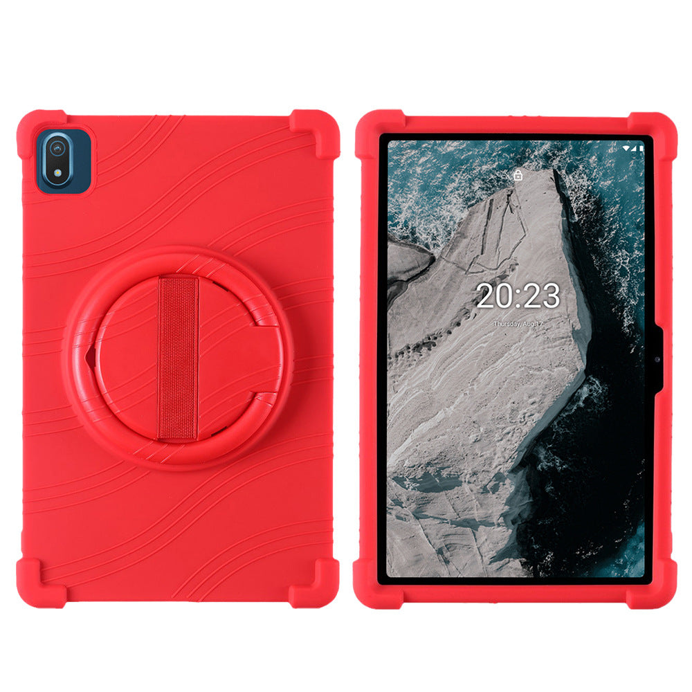Applicable Nokia T20 protective case Tablet 10.4 inch T21 anti-drop all-inclusive rotating bracket Silicone protective case Protect cace
