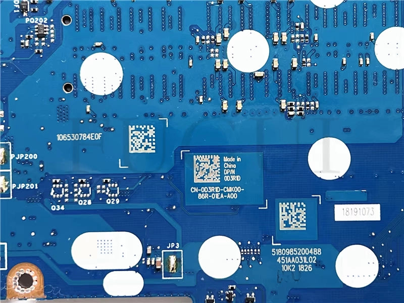 (Shipping fee not include)DELL motherboard system board17 R5  CN-0D3R1D I7-8750H GTX1070 8GB LA-F551P