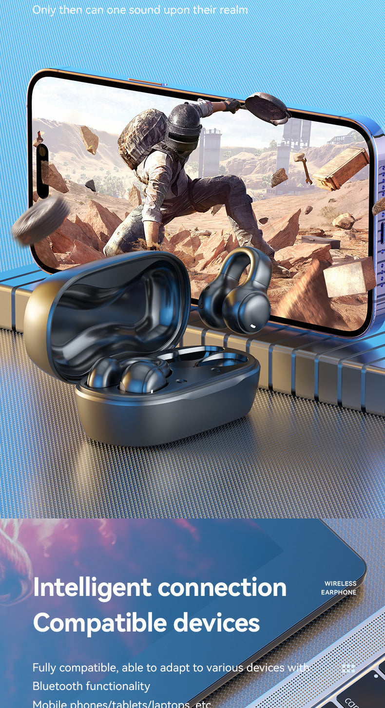 Accessories Customized M47 ear clip type bone conduction Bluetooth headset Non-in-ear sports digital long battery life headset