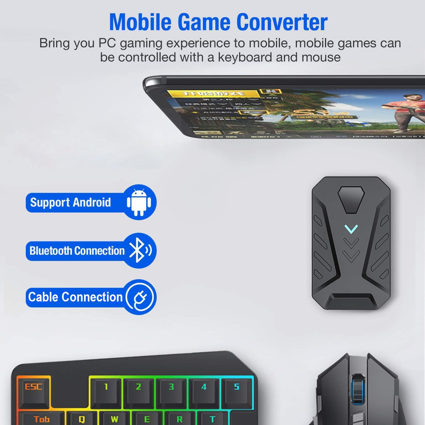 Gaming Mix Pro 4 in 1 mobile game keyboard mouse combo Pack
