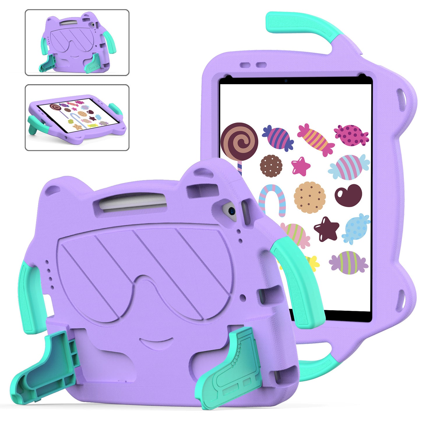 For iPad 7/8/9 10.2 inch Tablet 10.5 Handle Bracket Pro11 Children's Anti-drop Protective Accessories