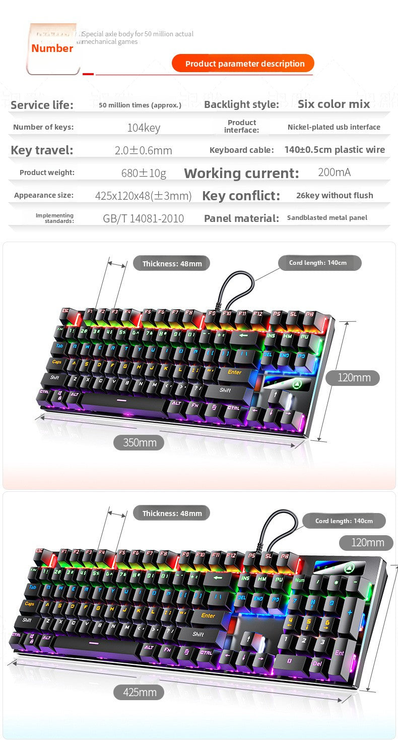 Silver engraving ZK3 metal mechanical keyboard 87 keys 104 keys luminous blue axis black axis computer accessories color puzzle game