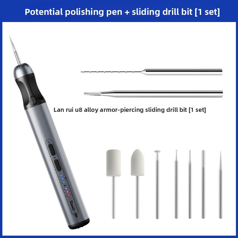 Lanrui U8 drill bit, sliding tooth screw out, broken wire at the tail of the mobile phone, alloy armor breaking, sliding tooth drill bit remover