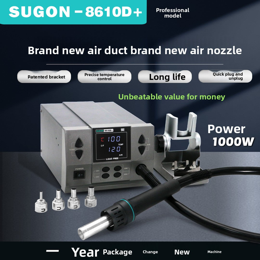 8610D + hot air gun direct wind cyclone CPU hot air gun chip hot air gun Laptop Mobile Phone Repair tools