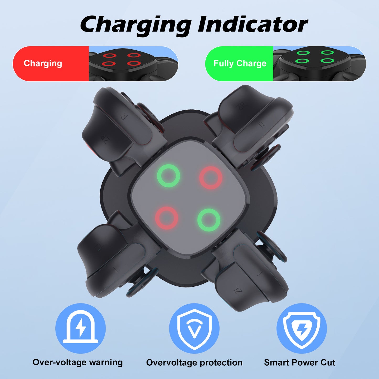 Switch2 left and right handle four chargers NS wireless handle fast charging seat JoyCon handle charger
