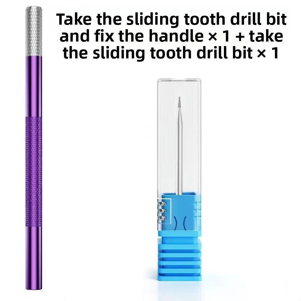 Lanrui U8 drill bit, sliding tooth screw out, broken wire at the tail of the mobile phone, alloy armor breaking, sliding tooth drill bit remover