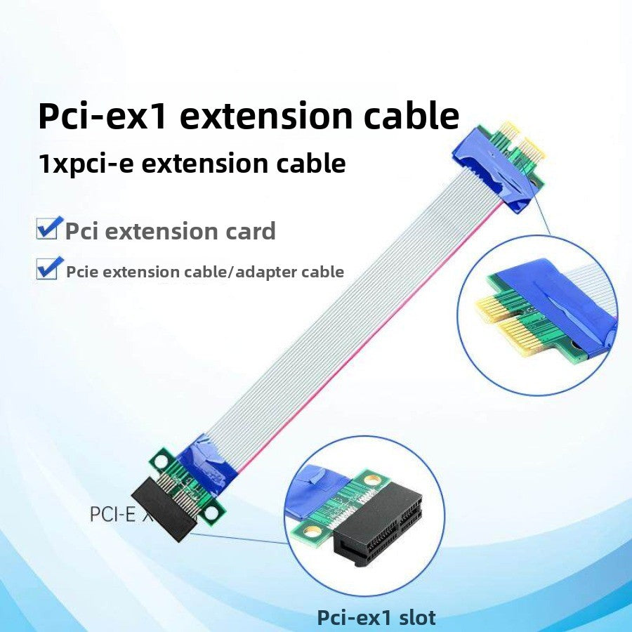 PCIEx1 extension cable 1X wireless network interface card adapter cable hard disk slot PCIE4.0/3.0 for DMA extension cable Repair Tools