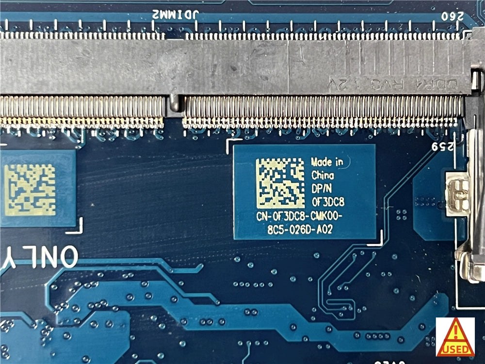 (Shipping fee not include)motherboard system board  Dell 9570 CN-0F3DC8 i7-8750H GTX1050Ti 4GB LA-G341P