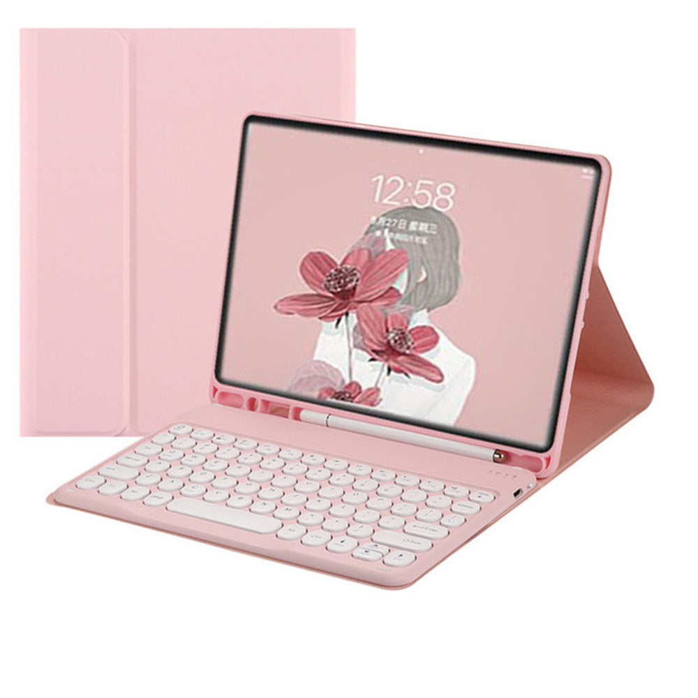 Suitable for S9 samsung p610 tablet S7 bluetooth keyboard s6lite protective case S8 magnetic suction t500 leather case a8 pen slot protective Accessories