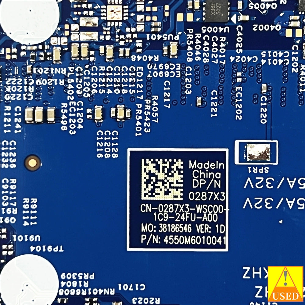 (Shipping fee not include)DELLmotherboard system board 5520 CN-0287X3 SRK1F i7-1185G7 GM 213253-1