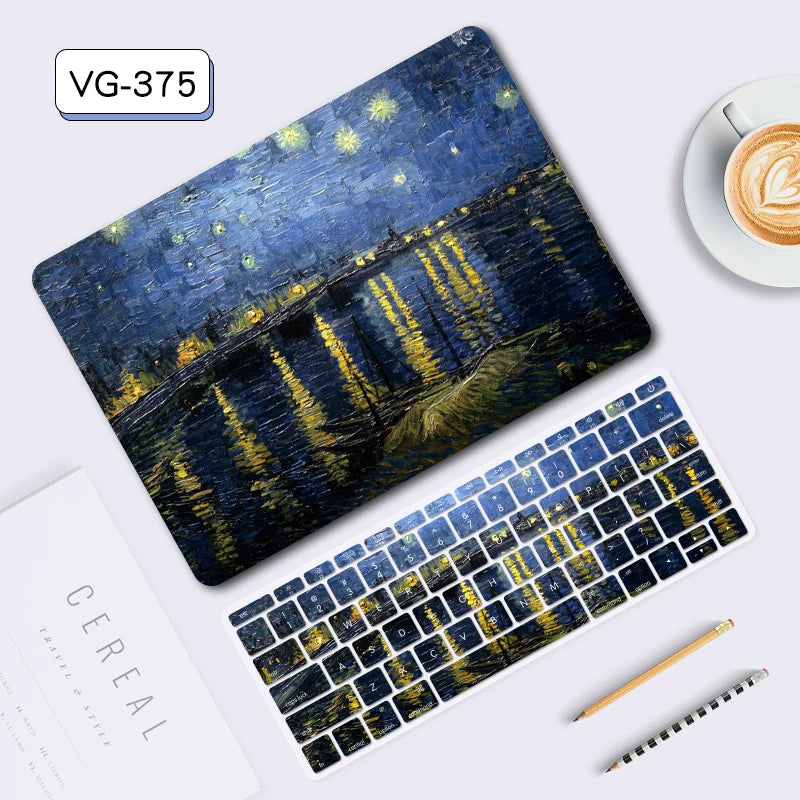 MacBook Air Pro 11 "12" 13 "14" 15 "16" Laptop Case, Van Gogh Oil Painting Computer Case, Anti-Drop, Computer Case Laptop accessories