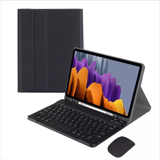 Applicable to Samsung S6 Lite Tablet S9FE Bluetooth Keyboard 11 Inch S8 Leather Case S7 Pen Slot Silicone Case A9 + Mouse protective Accessories